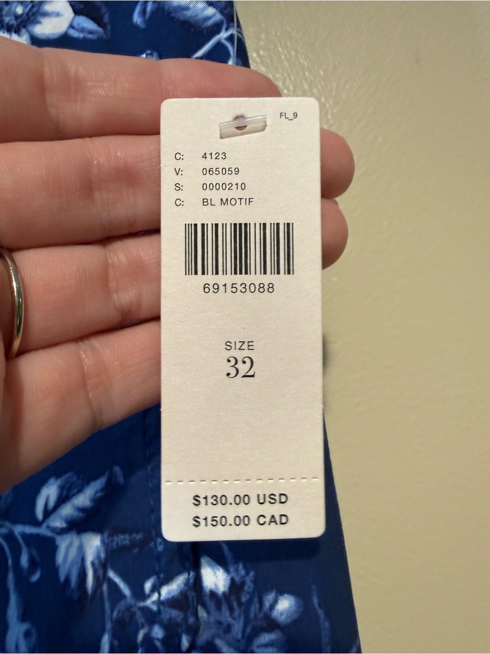 Anthropologie Maeve The Colette Cropped Wide-Leg Pants Blue Motif floral NWT - Picture 5 of 13